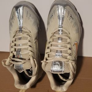Nike VaporMax 360 size 7.5 Metallic silver and pink swoosh. Gently used